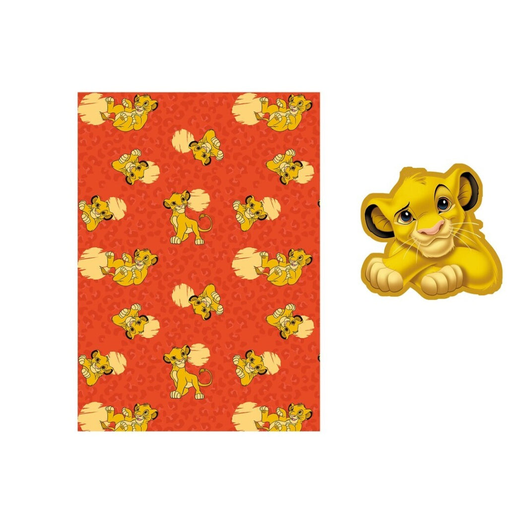 Coussin et plaid Roi lion